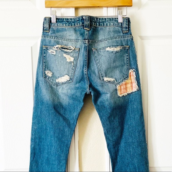 Free People Patchwork Jeans Size 25 - Picture 5 of 13